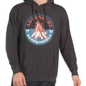 Surf Ministry Men's Medium ADVENTURE RESPONSIBLY Logo Hoodie Sweatshirt M NWT